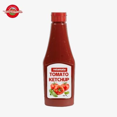 Ketchup de garrafa vermelha 600g sabor natural puro para hambúrguer e sanduíche condimento