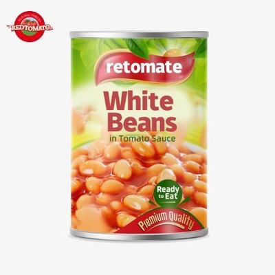 800 g de feijão branco enlatado sabor natural puro sabor salgado Certificado ISO