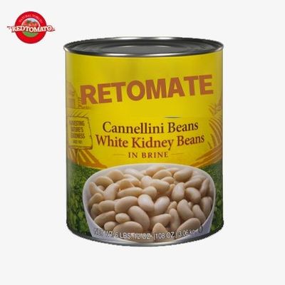 Feijão branco ISO em lata, 3000g de deliciosos feijões em salmoura.