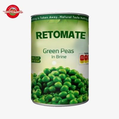 Ervilhas verdes frescas enlatadas em salmoura 800g com sabor saboroso e requintado