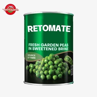 3 kg de ervilhas verdes enlatadas Certificado ISO com sabor delicioso
