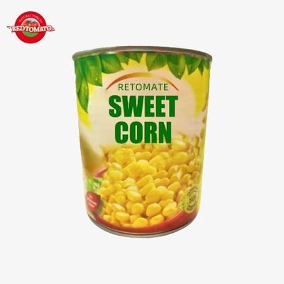 850g de vegetais mistos enlatados, OEM amarelo a estourar de milho doce enlatado
