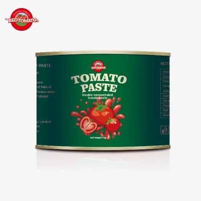 70 g Concentração de pasta de tomate em lata de tampa fácil de abrir para uma experiência fácil de usar