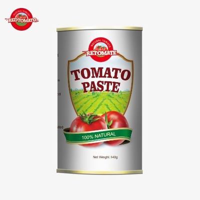 140g lata de pasta de tomate gourmet de qualidade premium conveniente e fácil de abrir