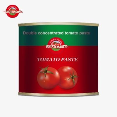 210g de pasta de tomate enlatada atende às normas de segurança alimentar reconhecidas mundialmente, incluindo FDA ISO HACCP e BRC