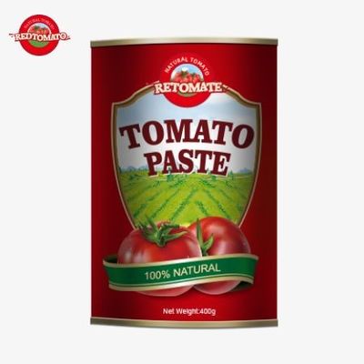 400g de pasta de tomate em lata Padrões internacionais, incluindo os da ISO HACCP BRC e FDA