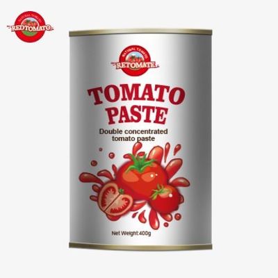 Padrões de produção certificados pelas diretrizes ISO 400g Pasta de tomate enlatada