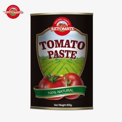 A nossa pasta de tomate de 400 gramas cumpre rigorosamente os elevados padrões internacionais de segurança alimentar.