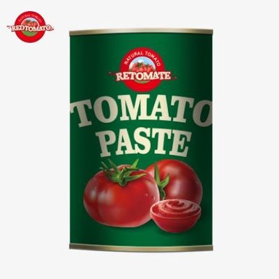 400g de pasta de tomate enlatada cumpre estritamente os mais elevados padrões internacionais de segurança alimentar