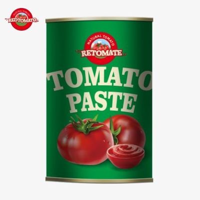 A pasta de tomate enlatada de 425 g está em conformidade com os padrões mundiais estabelecidos pelos regulamentos ISO HACCP BRC e FDA