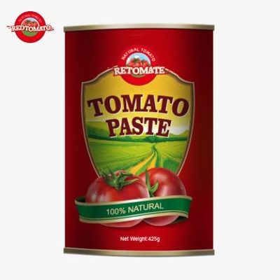 A pasta de tomate enlatada de 425g está em conformidade com os padrões mundiais estabelecidos pela ISO HACCP BRC e FDA Regulações