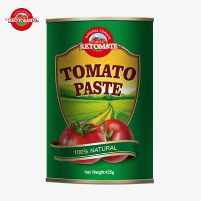 A pasta de tomate em lata de 425g cumpre com os padrões mundiais estabelecidos pela ISO HACCP BRC e FDA Regulações