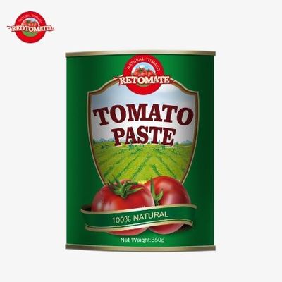 China Alimentos Duplo Concentrado Sem Aditivos Delicioso Fácil de Abrir 850g Pasta de Tomate enlatada