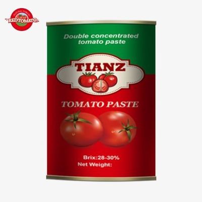 Fabricante de pasta de tomate de alta qualidade em latas de lata 1000g