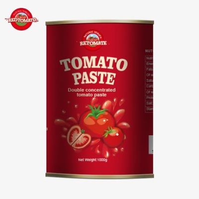 Produtor de pasta de tomate enlatada de 1000g Premium, fornecedor de soluções OEM
