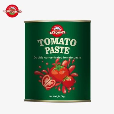 A nossa pasta de tomate em lata de 3 kg atende aos padrões de produção estabelecidos pela ISO HACCP BRC e FDA
