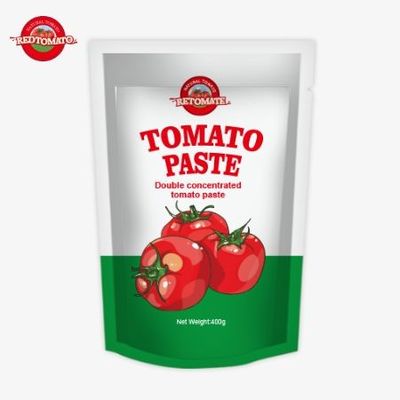 400 g Saquete de tomate com pasta de tomate conveniente saboroso 30%-100% de pureza