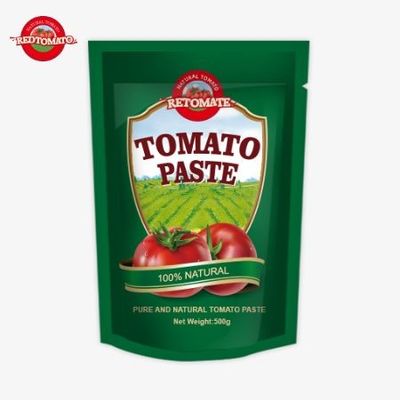 500 gramas em saquinho de tomate em pé fornece embalagem conveniente e sabor delicioso