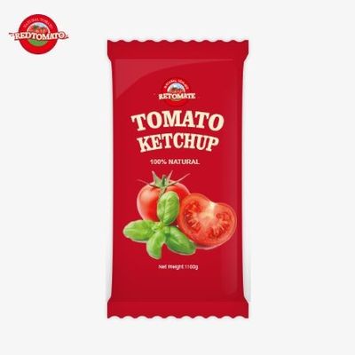 10 gramas de ketchup de tomate fornece um sabor doce e rico com ingredientes naturais disponíveis a um preço de fábrica