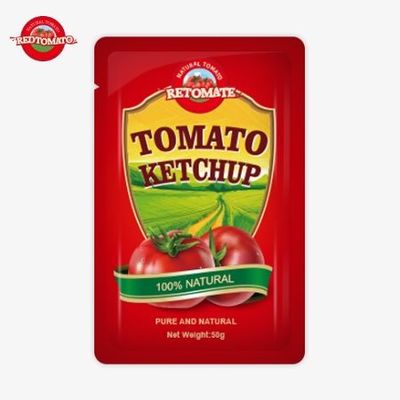 Fábrica Custom 50g S Sachet Ketchup Para Fornecer Certificação ISO HACCP FDA
