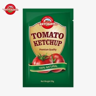 Bolsas de ketchup de 50g da China certificadas pela ISO HACCP e FDA disponíveis a preços de fábrica