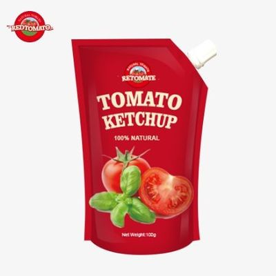 OEM China preço da fábrica molho de molho bolso ketchup 100g doce e azedo pure condimento natural