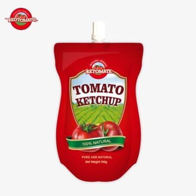China OEM preço de fábrica 100g doce e azedo saqueta de ketchup saco tudo-natural condimento