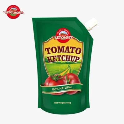 100g Saquete de Ketchup Natural OEM China Preço da fábrica HACCP Padrões da FDA