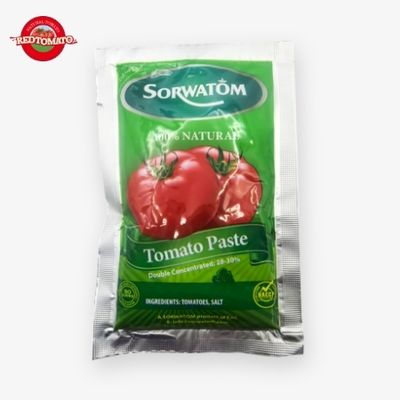 70g Sachê Plano de Concentrado de Tomate com Brix 28–30% Disponível sob a Marca Retomate ou Personalizável com seu Próprio OEM