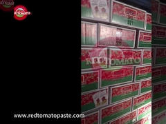 Saquete de pasta de tomate pronto para envio