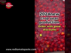 Amostra de pasta de tomate em tambor