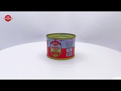 70g de Pasta de Tomate Enlatada Brix28-30% Fornecer Marca e Design de Embalagem