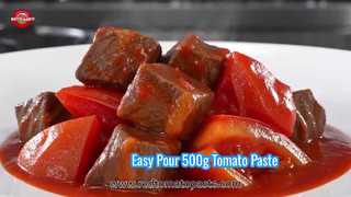 Pasta de Tomate Dupla Concentrada Embalada em Sachês Stand-up com Bico, Tamanhos Disponíveis: 50g a 500g